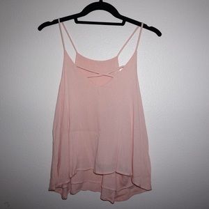 blush pink boutique top